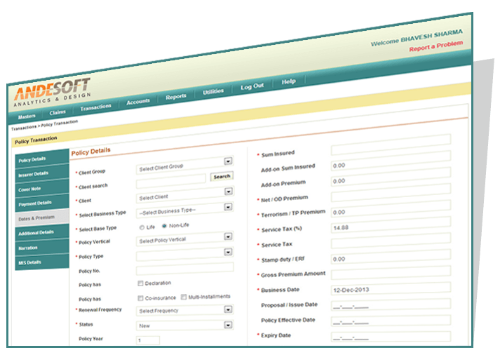 Insurance Policy Bookings System