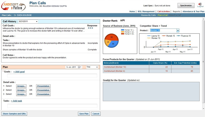 E-Platform screenshot